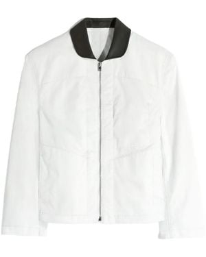 Lemaire Jack Met Rits En Lange Mouwen - Wit