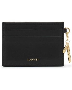 Lanvin Porte-Cartes En Cuir - Noir