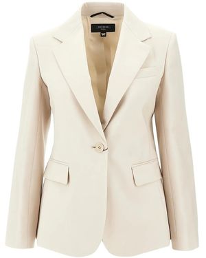 Weekend by Maxmara Notched-Lapel Blazer - Natural