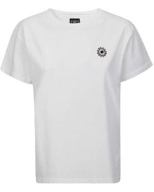 HTC Flower-Embellished T-Shirt - White