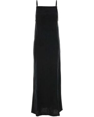 Lois Vestido largo Slate - Negro