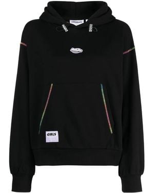 Chocoolate Hoodie Mit Logo-Applikation - Schwarz