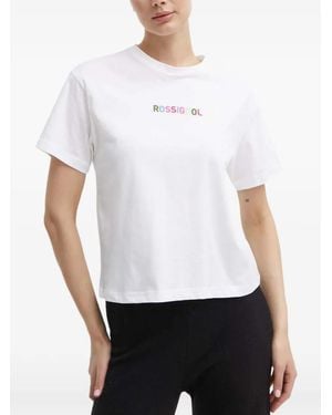 Rossignol Logo-Print Short-Sleeve T-Shirt - White