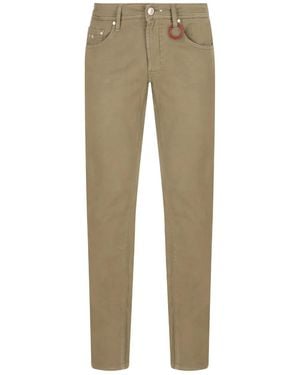 Sartoria Tramarossa Leonardo Logo-Patch Jeans - Natural