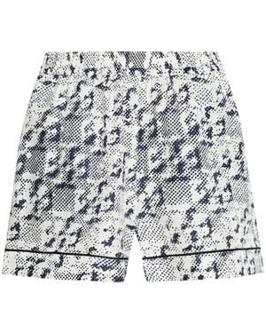 Tory Burch Print-Embellished Shorts - White