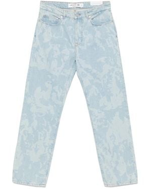 Lacoste Jeans Con Stampa Astratta - Blu