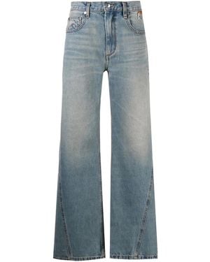 Rhude Wide-Leg Jeans - Blue