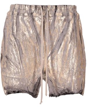 Rick Owens Drawstring Shorts - Metallic