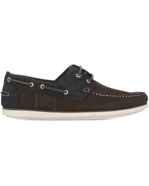 Barbour Loafer Mit Schnürdetail - Schwarz