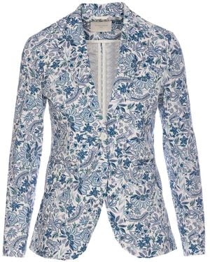 Circolo 1901 Blazer A Fiori - Blu