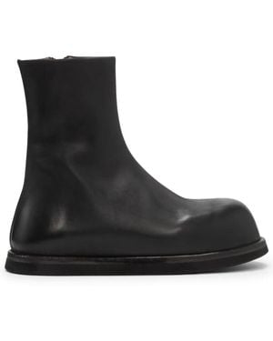 Marsèll Gigante Leather Ankle Boots - Black