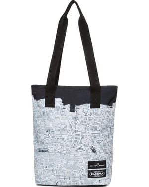 Eastpak Bolso Shopper Con Estampado Shopper De X Jean-Michel Basquiat - Blanco