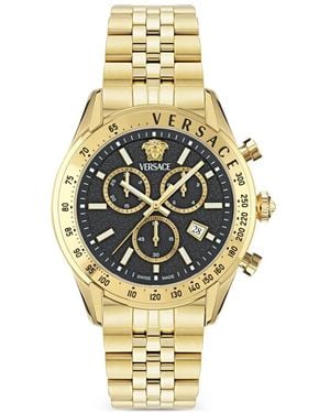 Versace Chrono Master 44Mm Watch - Metallic