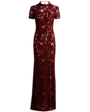 Silvia Tcherassi Rochelle Lace Dress - Red