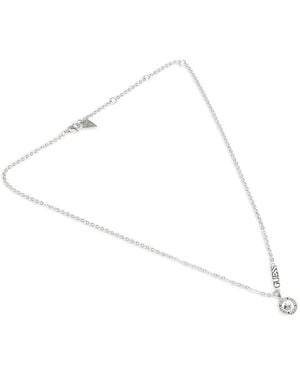 Guess Collar Color My Day Con Colgante De Cristal - Blanco