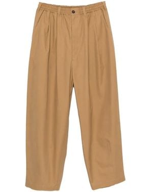 Comme des Garçons Pleated Elasticated-Waist Trousers - White
