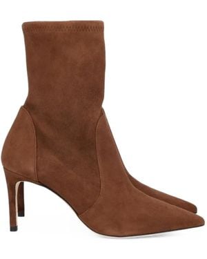 Stuart Weitzman Stuart Power Suede Ankle Boots - Brown