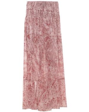 Aniye By Paisley-Print Flounced Skirt - Pink