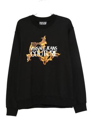 Versace Jeans Couture Sudadera con estampado barroco - Negro