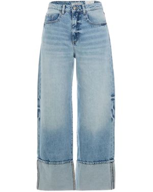 ICON DENIM カフスヘム ジーンズ - ブルー