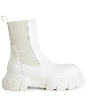 Rick Owens Tractor Sole Beatle Boots - White