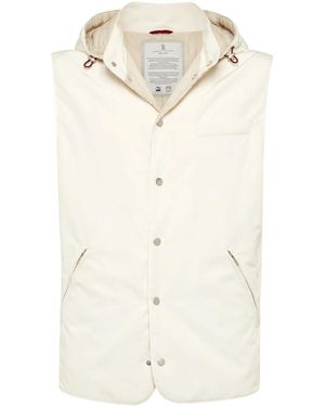 Brunello Cucinelli Nylon Padded Vest - Natural