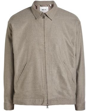 NN07 Petrus Zip-Up Jacket - Brown