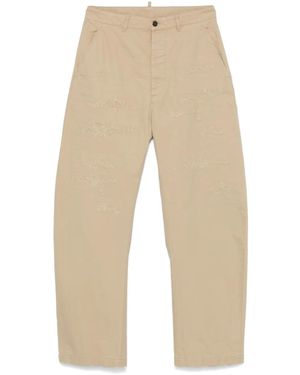 DSquared² Ripped Chino Trousers - Natural