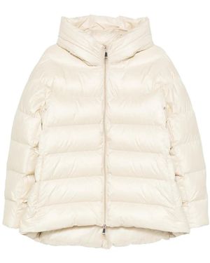 SERGIO MORETTI FIRENZE Hooded Padded Jacket - Natural