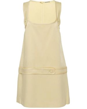 Alexis June Button Mini Dress - Natural
