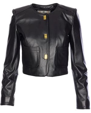 Elisabetta Franchi Jackets - Black