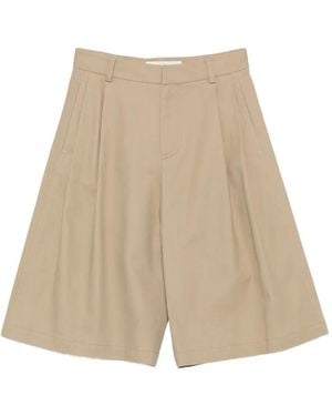 Tela Pleated Shorts - Natural