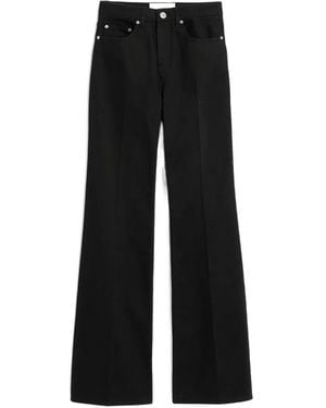 Ami Paris Flare-Fit Cotton Jeans - Black