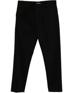 Tom Ford Brushed Cotton Chinos - Black