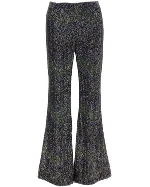 Missoni Sequin-Embellished Flared Pants - Gray
