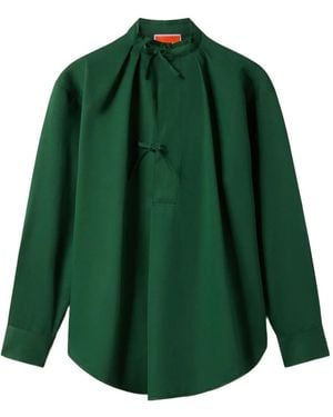 La DoubleJ Oversized Cotton Linen Shirt - Green