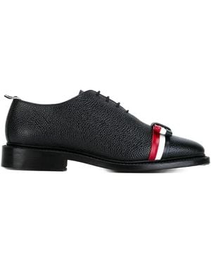 Thom Browne Derbies À Rayures - Noir