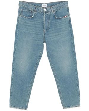 AMISH Jeremiah Buttoned Striped Jeans - Blue