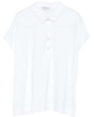 Marc O' Polo Short-Sleeve Polo Top - White