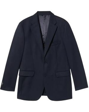 Brooks Brothers Virgin-Wool Single-Breasted Blazer - Blue