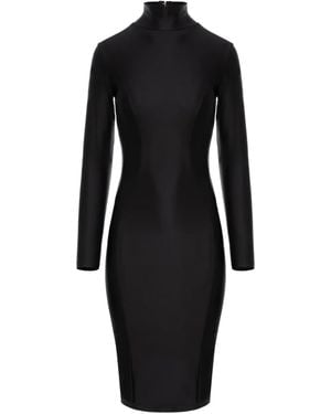 Murmur Cast Midi-Jurk Met Lange Mouwen - Zwart