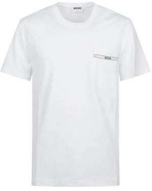 Moschino Pocket Crew-Neck T-Shirt - White