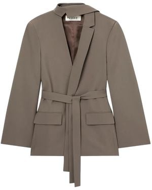 Rohe Deconstructed belted blazer - Braun