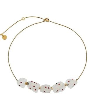 Marni Five-Quartz Stones Necklace - Metallic