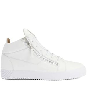 Giuseppe Zanotti Baskets Kriss À Zip Latéral - White