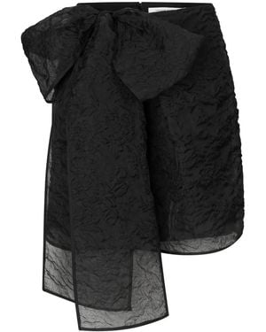 Cecilie Bahnsen Gigi Matelassé-Effect Skirt - Black