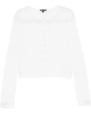 James Perse Fine-Knit Cardigan - White