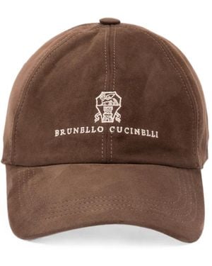 Brunello Cucinelli Logo-Embroidered Baseball Cap - Brown
