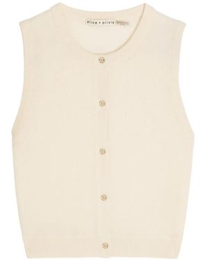 Alice + Olivia Haut Loly À Boutonnière - Natural