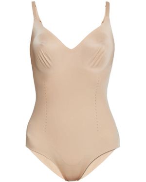 Heist V-Neck Bodysuit - Natural